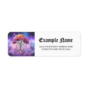 The Celestial Tree of Becoming.  Return Address Label