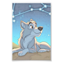 The Celestial Watcher - Gray Wolves