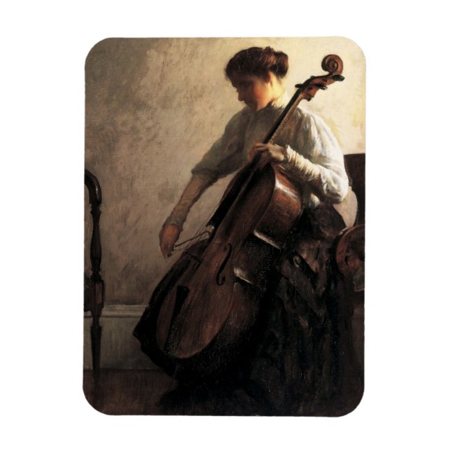 The Cellist (by Joseph DeCamp) Magnet (Vertical)