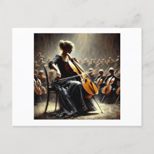 The Cellist Player,  Postcard