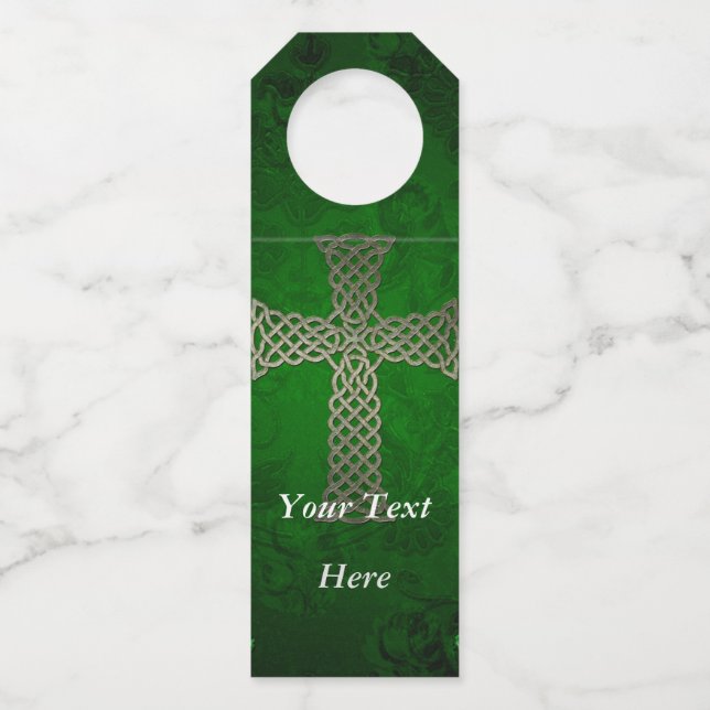 The celtic cross bottle tag (Front)