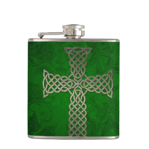 The celtic cross hip flask