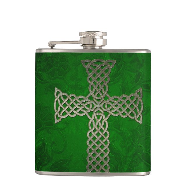The celtic cross hip flask (Front)