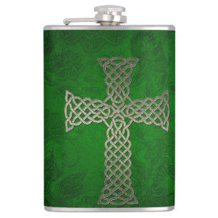 The celtic cross hip flask
