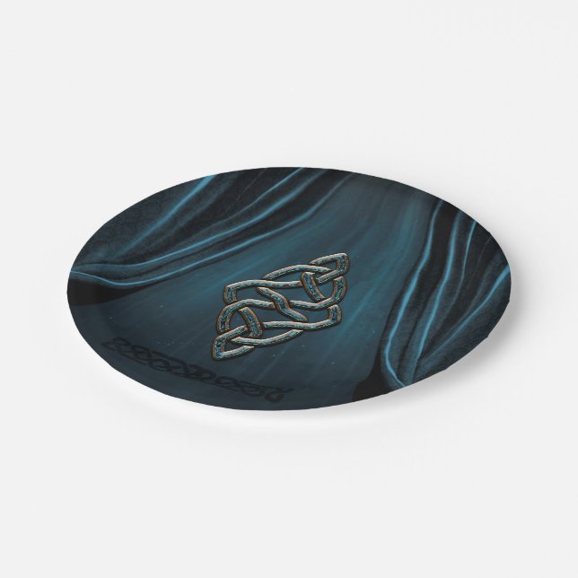 The celtic knot paper plate (Angled)
