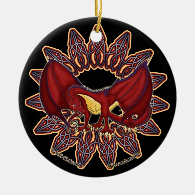 The Celtic Welsh Dragon Ornaments 1 (Front)