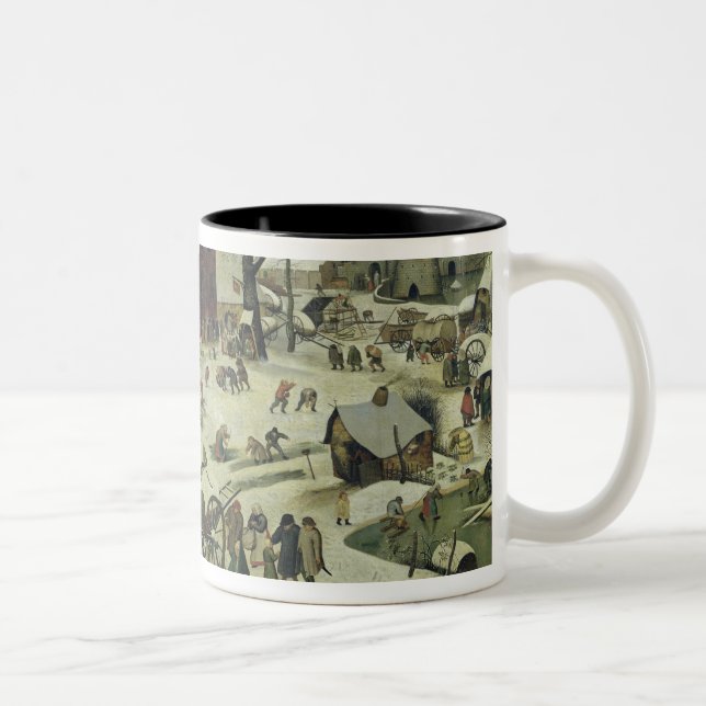 The Census at Bethlehem 2 Two-Tone Coffee Mug (Right)