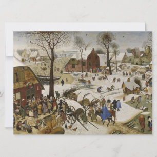 The Census at Bethlehem (by Pieter Bruegel) Card