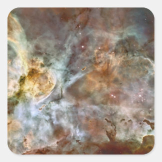 The central region of the Carina Nebula Square Sticker