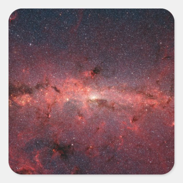 The centre of the Milky Way Galaxy Square Sticker (Front)