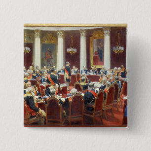 The Ceremonial Sitting of the State Council 15 Cm Square Badge