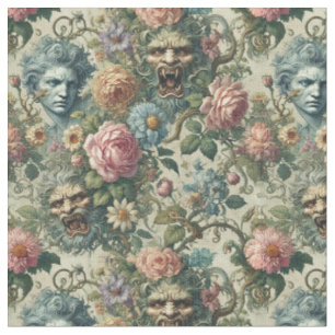 The Cerulean Muse – Gothic Victorian Classic Tile Fabric