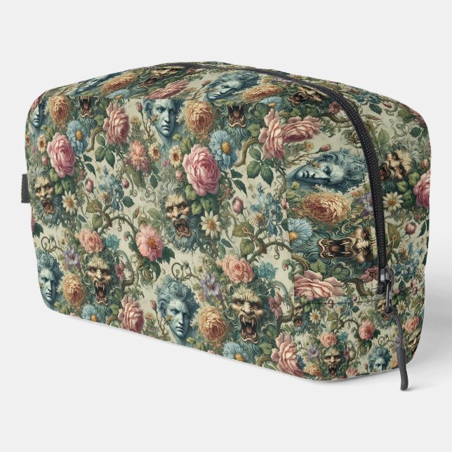 The Cerulean Muse – Gothic Victorian Dopp Kit (Right Corner)