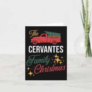The Cervantes Family Christmas Matching Pyjamas Gr Card