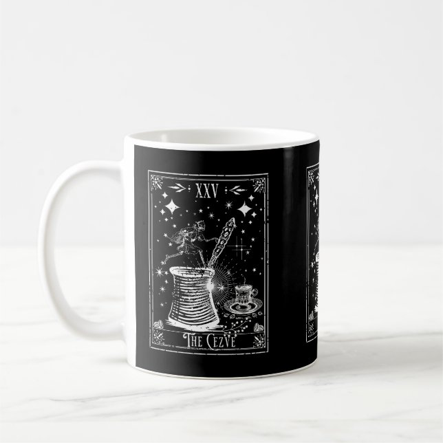 The Cezve Turkish Coffee Tarot Card Coffee Mug (Left)