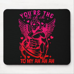 The ch ch ch to ah ah ah horror parody valentine mouse pad