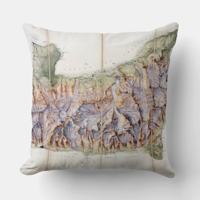 The Chain of Mont Blanc, from an actual survey in Cushion (Front)