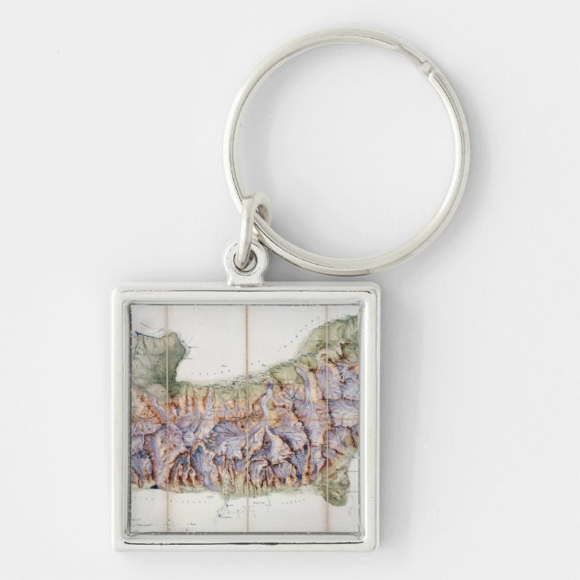 The Chain of Mont Blanc, from an actual survey in Key Ring (Front)