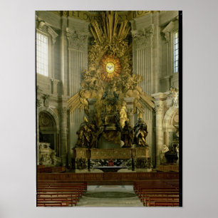 The chair of St. Peter, 1665 Poster