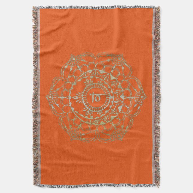 The Chakras Svaddhistana - Blanket (Front Vertical)
