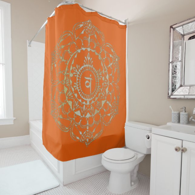 The Chakras Svaddhistana - Shower Curtain (In Situ)