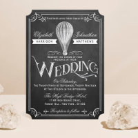 The Chalkboard Hot Air Balloon Wedding Collection