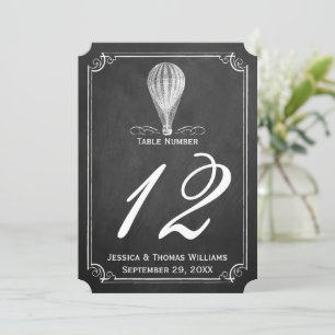 The Chalkboard Hot Air Balloon Wedding Collection Invitation