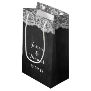 The Chalkboard & Lace Wedding Collection Gift Bags