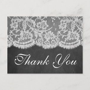 The Chalkboard & Lace Wedding Collection Postcard