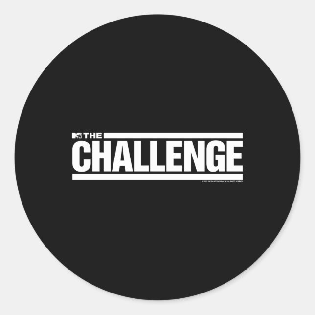 The Challenge Classic Round Sticker (Front)