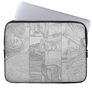 The Challengers Art and Tashi (Light Grey) Laptop Sleeve