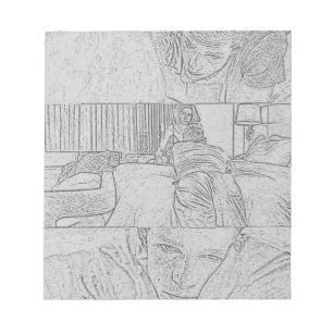 The Challengers Art and Tashi (Light Grey) Notepad