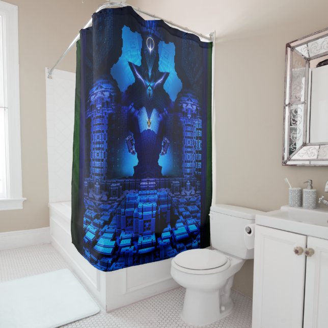 The Chamber Of Talidos by Xzendor7 Shower Curtain (In Situ)
