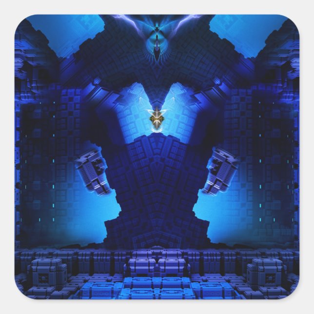 The Chamber Of Talidos Digital Art Square Sticker (Front)
