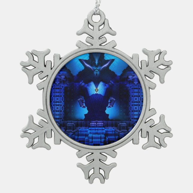 The Chamber Of Talidos Pewter Snowflake Ornament (Front)