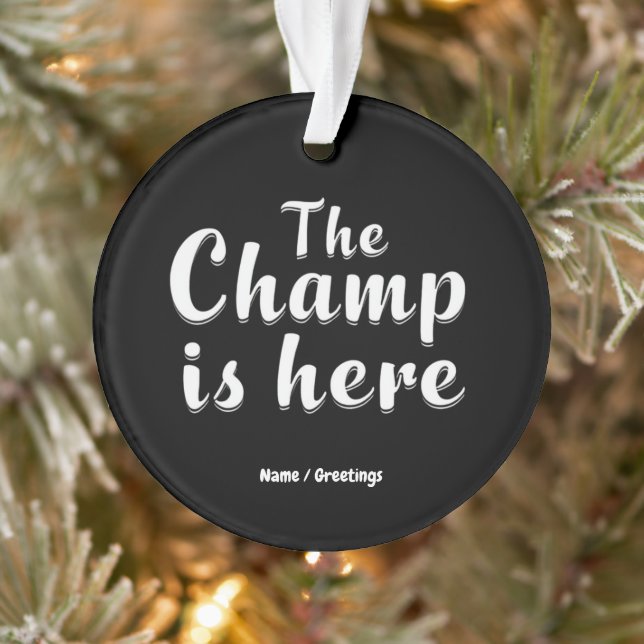  The Champ is Here Fantasy Football & Sports  Ornament (Tree)