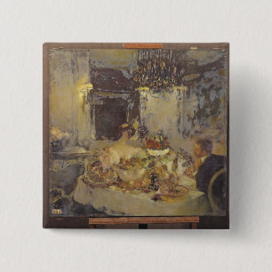 The Champagne 15 Cm Square Badge