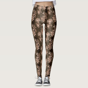 The Champagne Velvet Series Design 3 Leggings