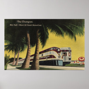 The Champion Railroad, to New York City Poster