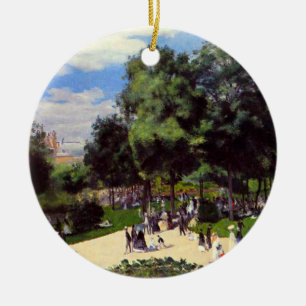 The Champs-Elysees during Paris Fair of 1867, Ceramic Ornament