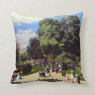 The Champs-Elysees during Paris Fair of 1867 Cushion