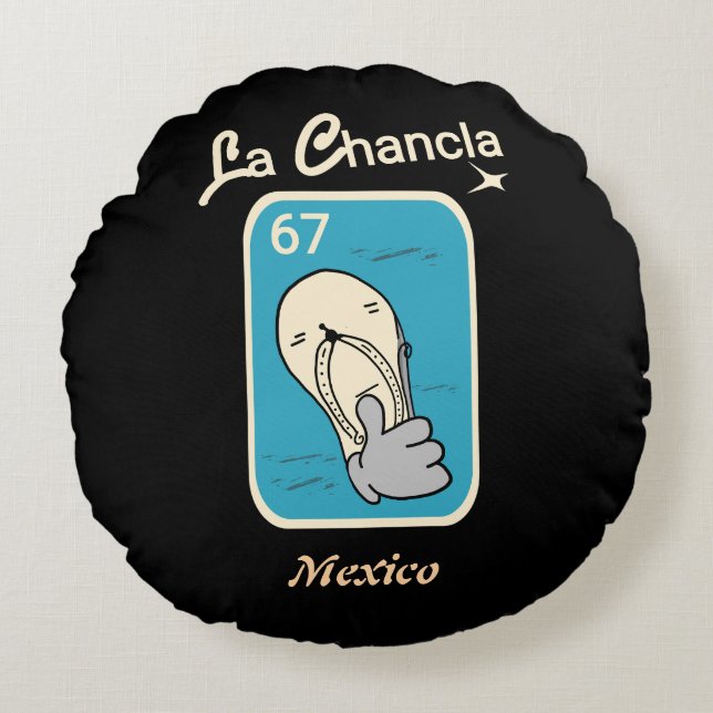 The Chancla 67  Round Cushion (Front)