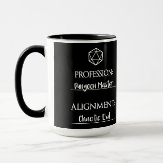 The Chaotic Evil Dungeon Master Mug