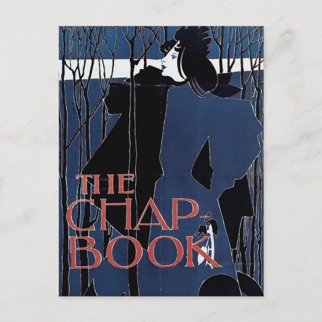 The Chap-Book ~ Blue Lady Postcard (Front)