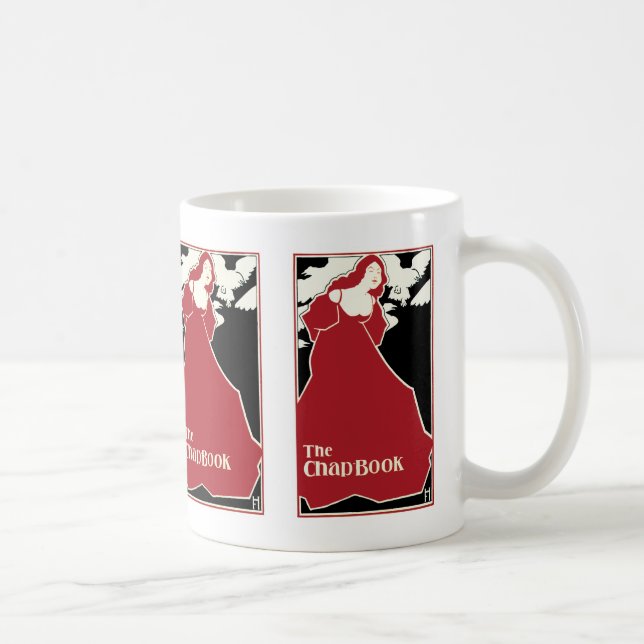 The Chap-Book ~ Red Lady Coffee Mug (Right)