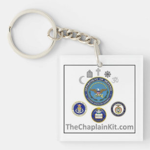 The Chaplain Kit square key chain