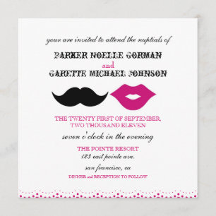 THE CHAPLIN - FUCSHIA INVITATION