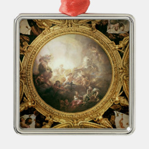 The Chariot of Apollo, ceiling painting Metal Ornament