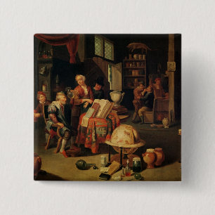 The Charlatan 15 Cm Square Badge