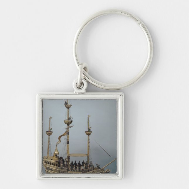 The Charles V automatic clock Key Ring (Front)